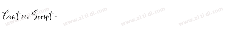 Centrio Script字体转换